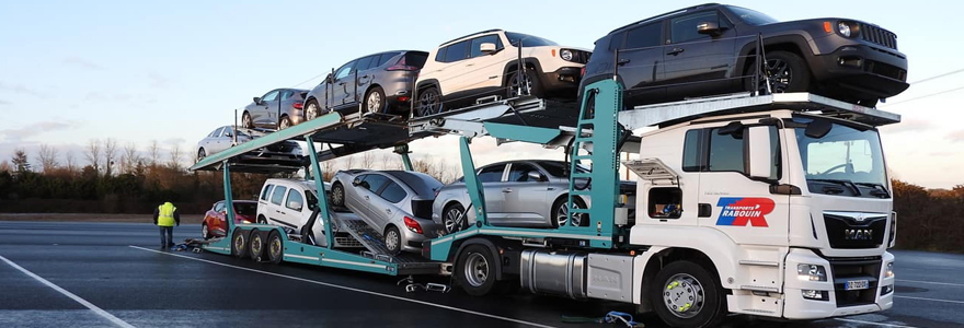 transport de voiture par camion